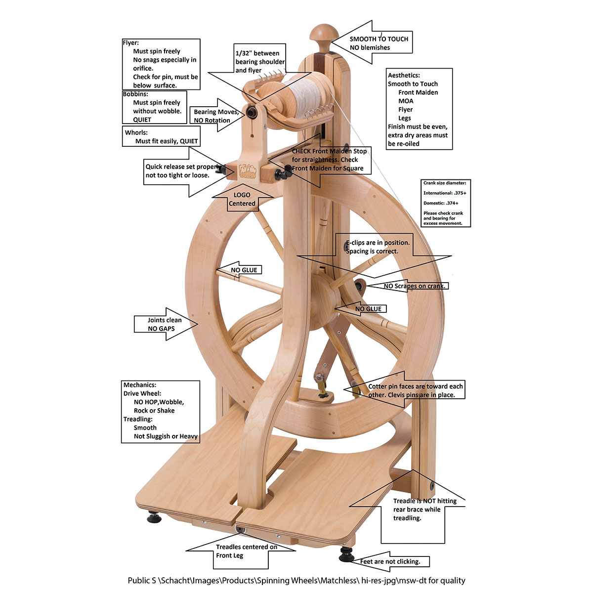 Schacht Spinnrad Matchless Double Treadle