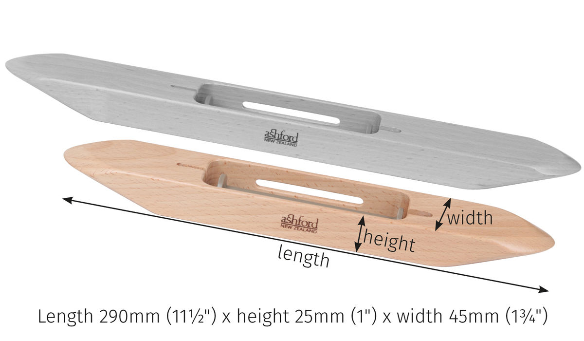 Ashford Webschiffchen 29 cm - mit Standard-Webspule