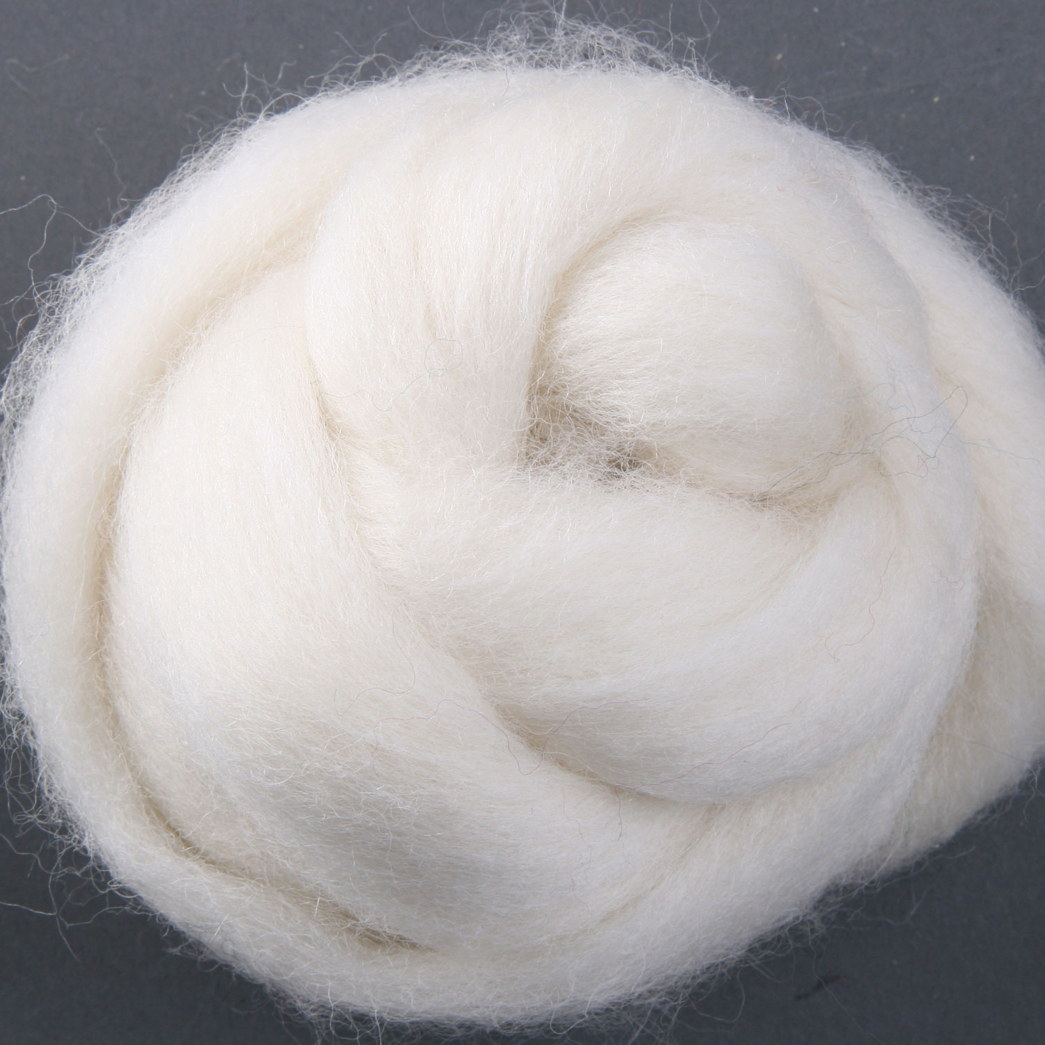 Ashford Kammzug Corriedale - Weiss
