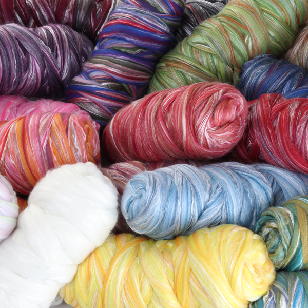 Ashford Kammzug Seide/Merino - Skyscape