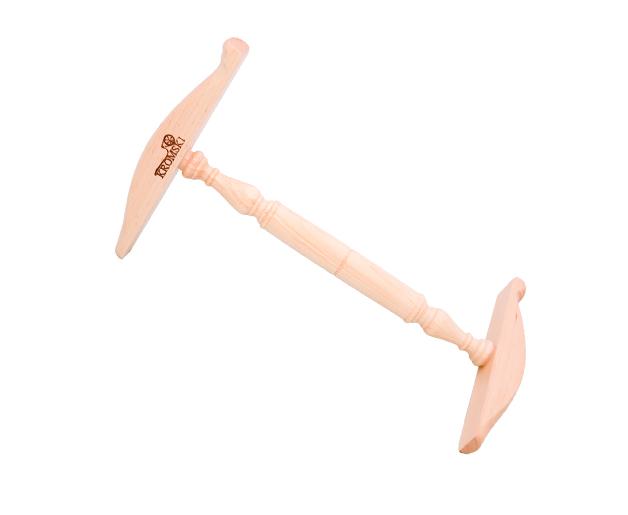 Kromski Kreuzhaspel Niddy Noddy mittel natur