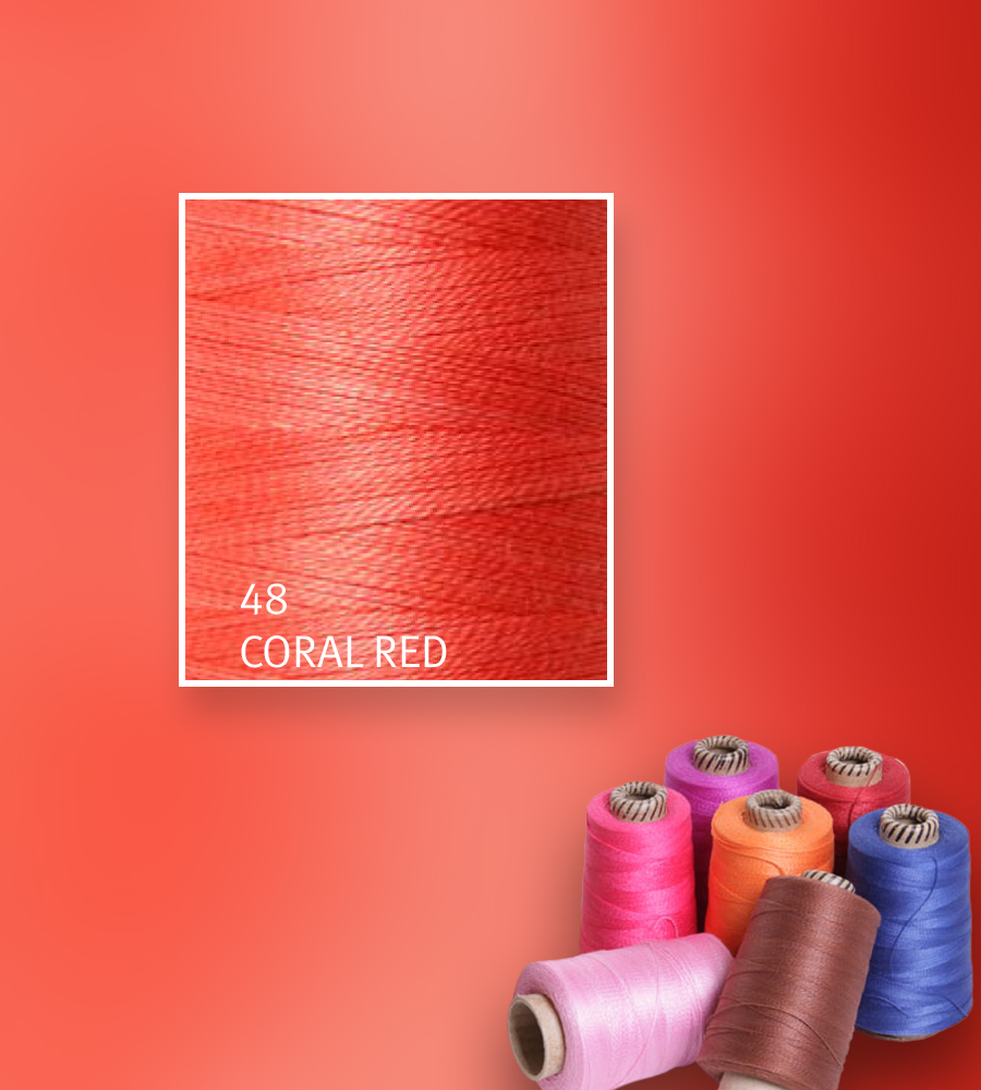Baumwollgarn mercerisiert 5/2 - Coral Red