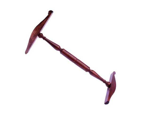 Kromski Kreuzhaspel Niddy Noddy groß lackiert Mahagoni