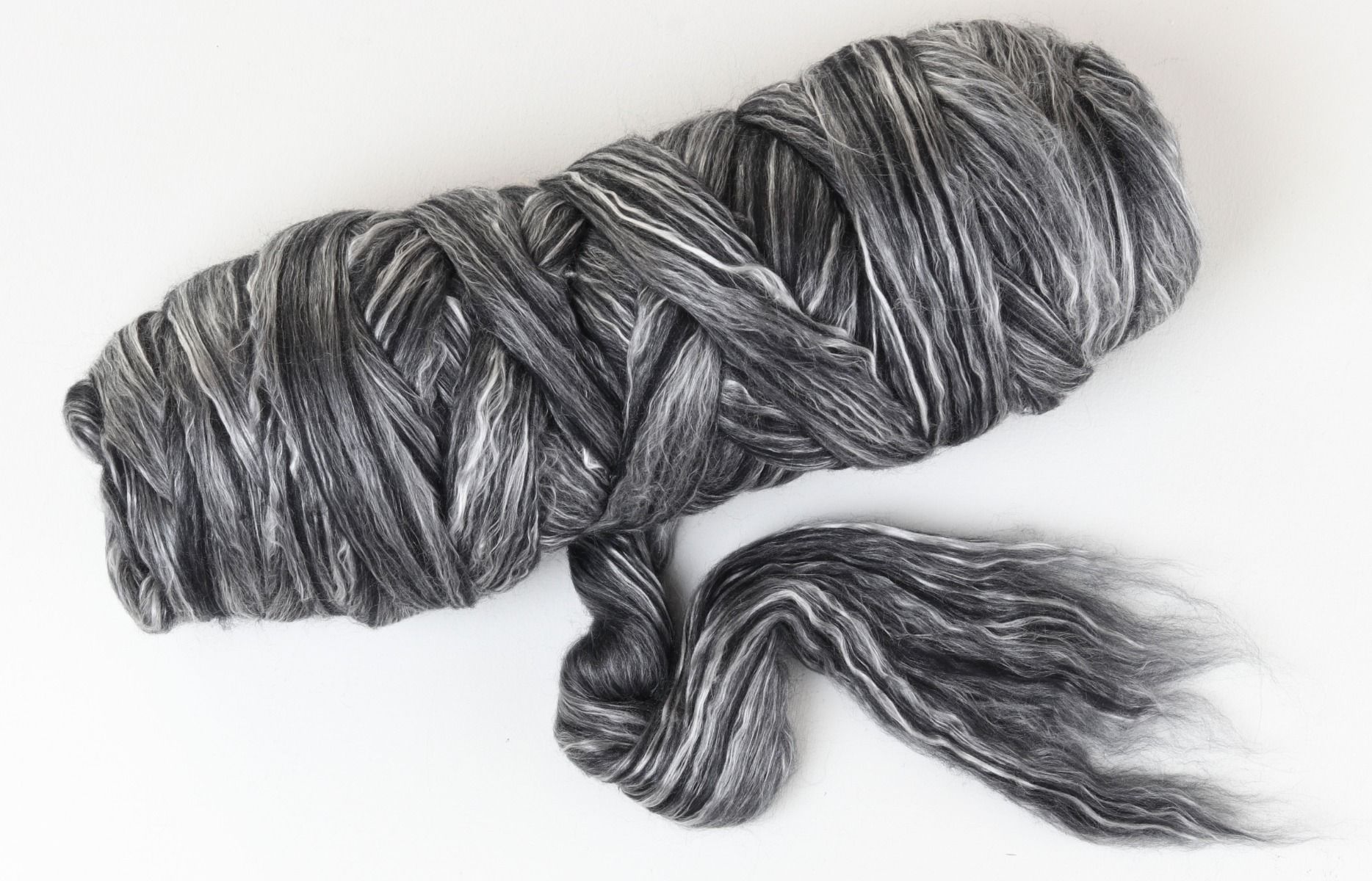 Ashford Kammzug Seide/Merino - Black