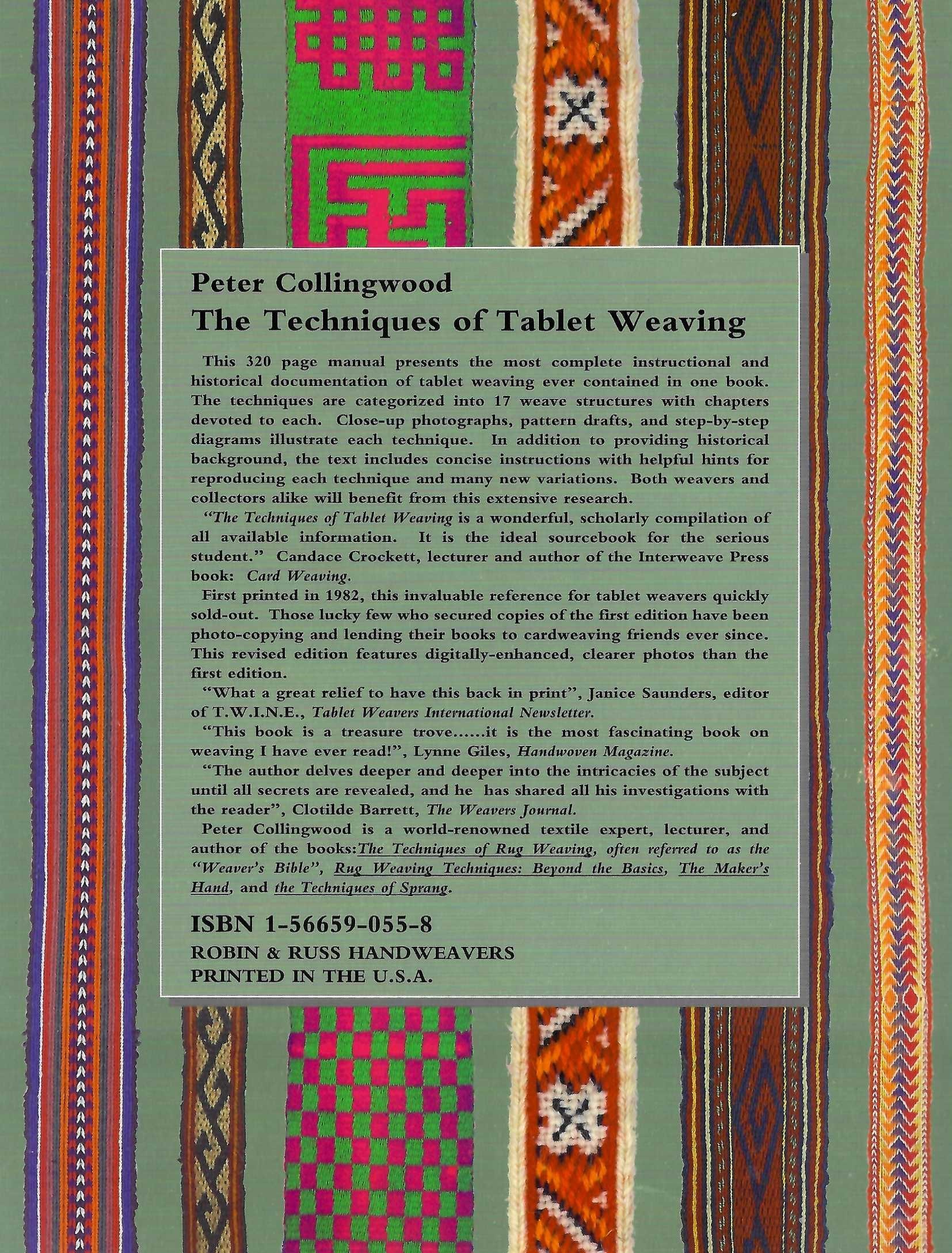 Schacht - The Techniques of Tablet Weaving