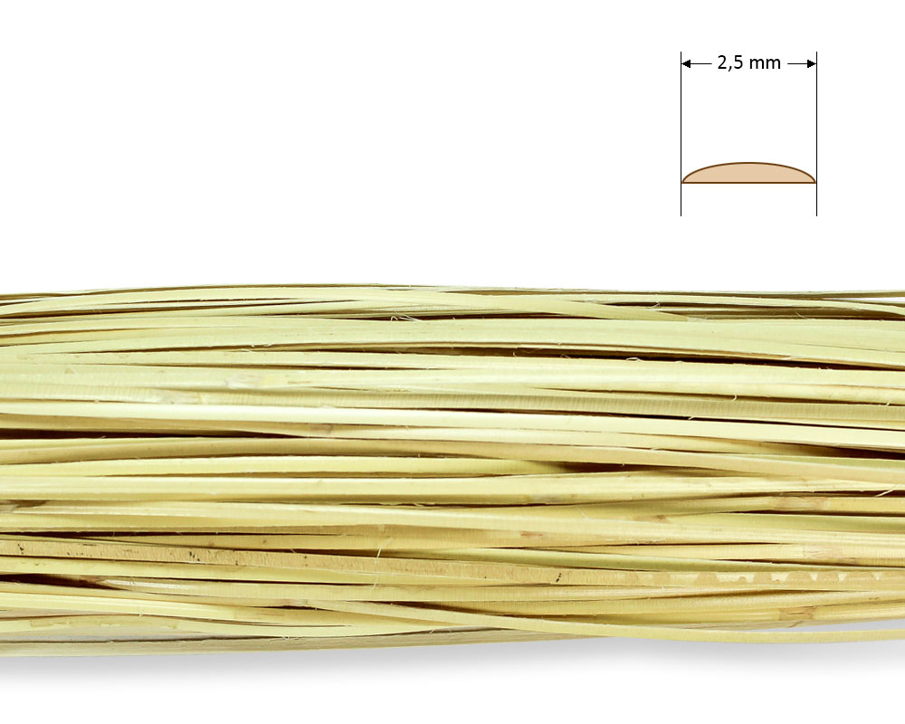 Stuhlflechtrohr Goldband 2,5 mm 1/2 kg