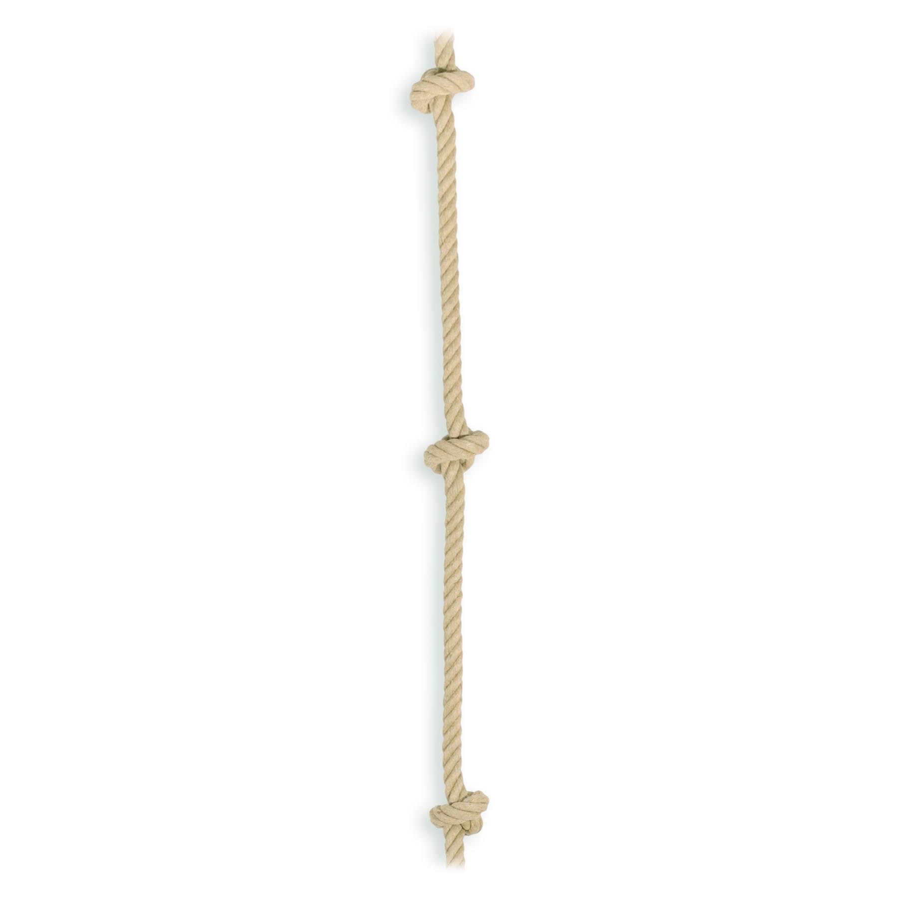Knotentau, 2,5 m, 5 Knoten, 24 mm, Ring + Endschlauch