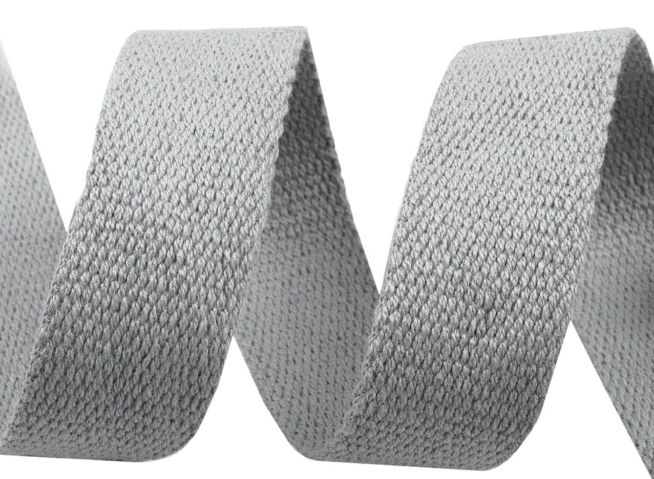 Baumwollgurt 30 mm hellgrau