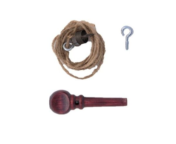 Kromski Bremsschnur mit Regelknopf und Haken Mahagoni