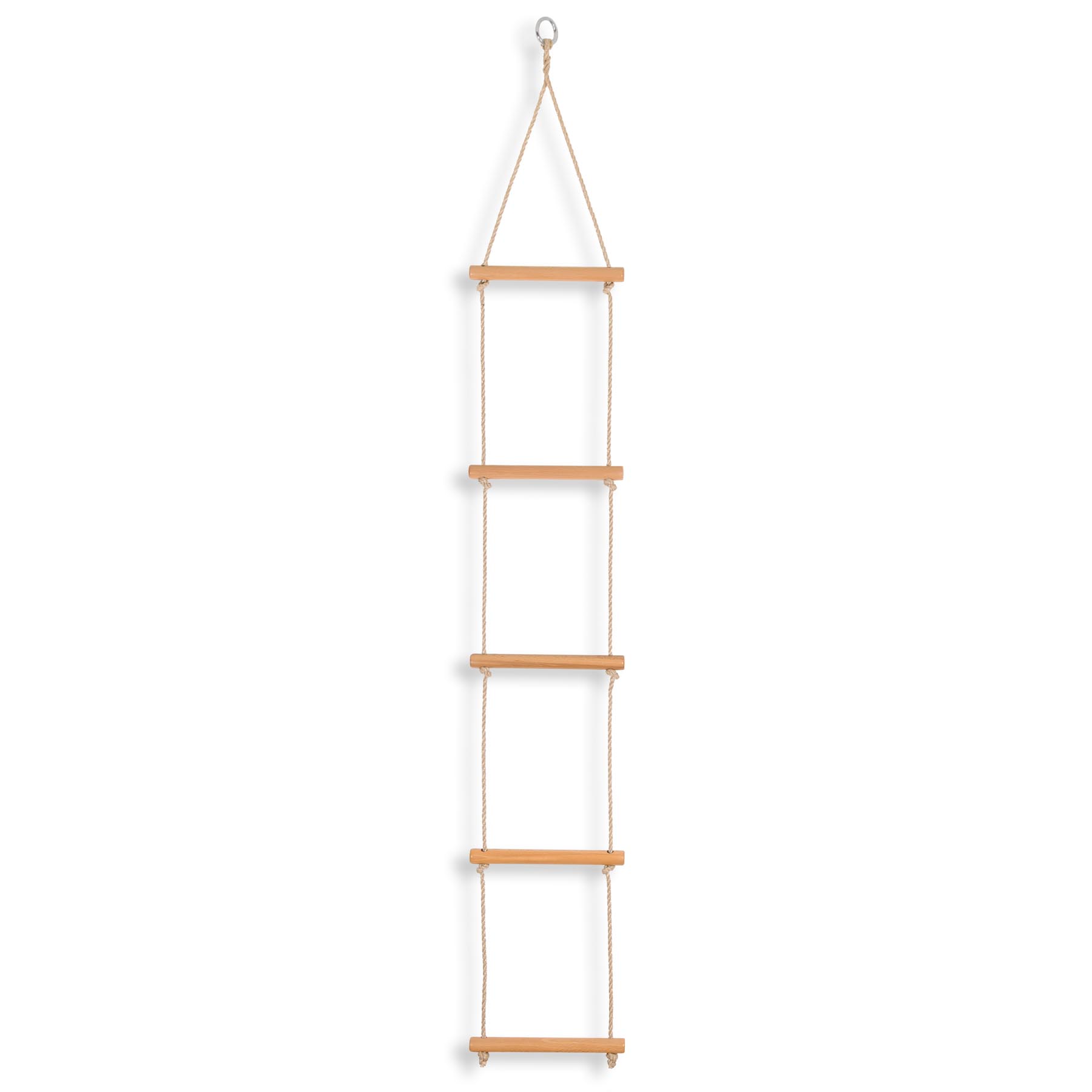 Kinderstrickleiter 2,0 m, PP beige 8 mm, 5 Sprossen