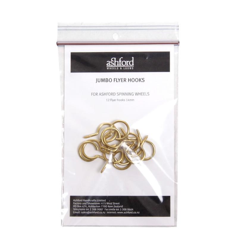 Ashford Schraubhaken für Spinnflügel Jumbo, Pkg. 12 Stk.
