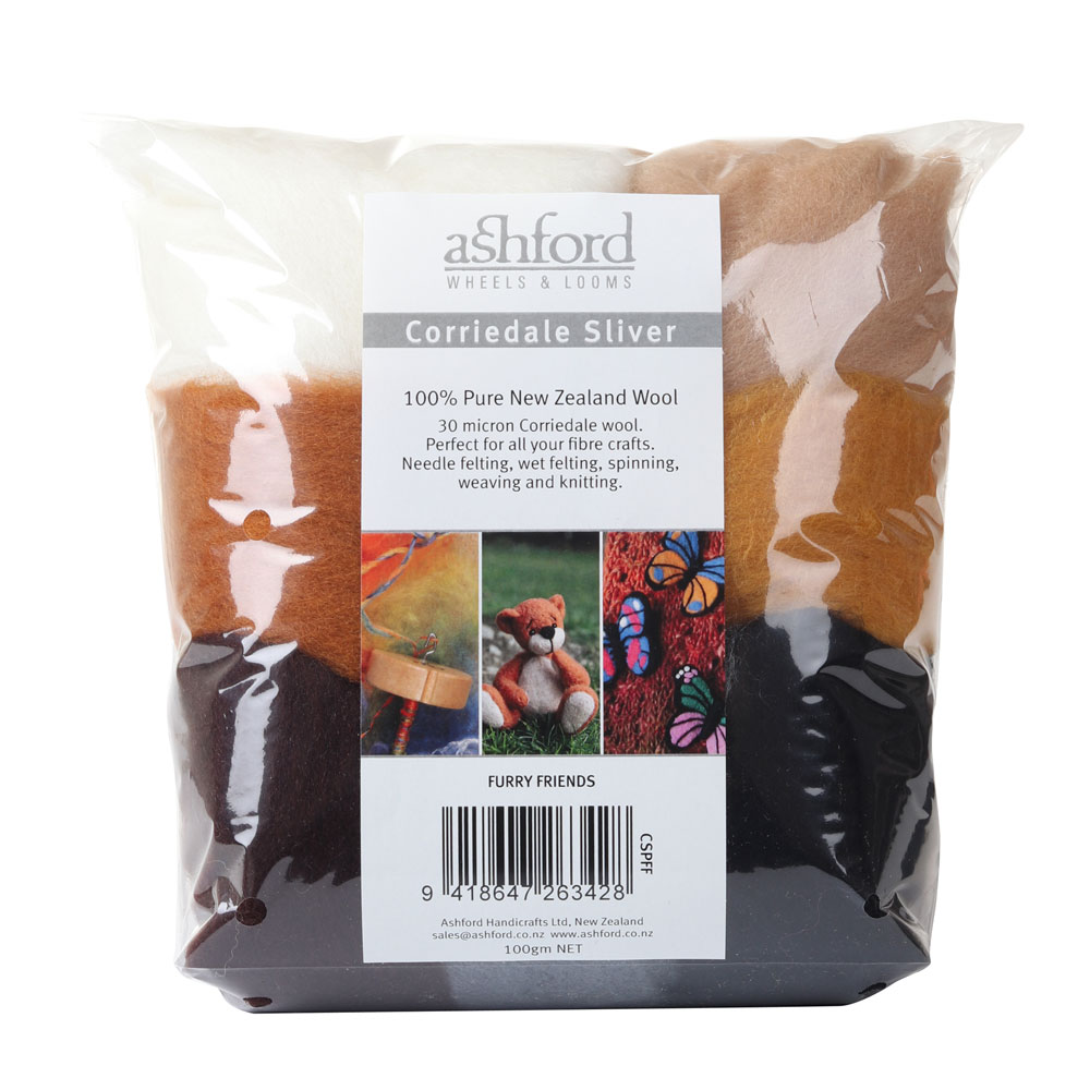 Ashford Corriedale Farbthemen-Set Furry Friends