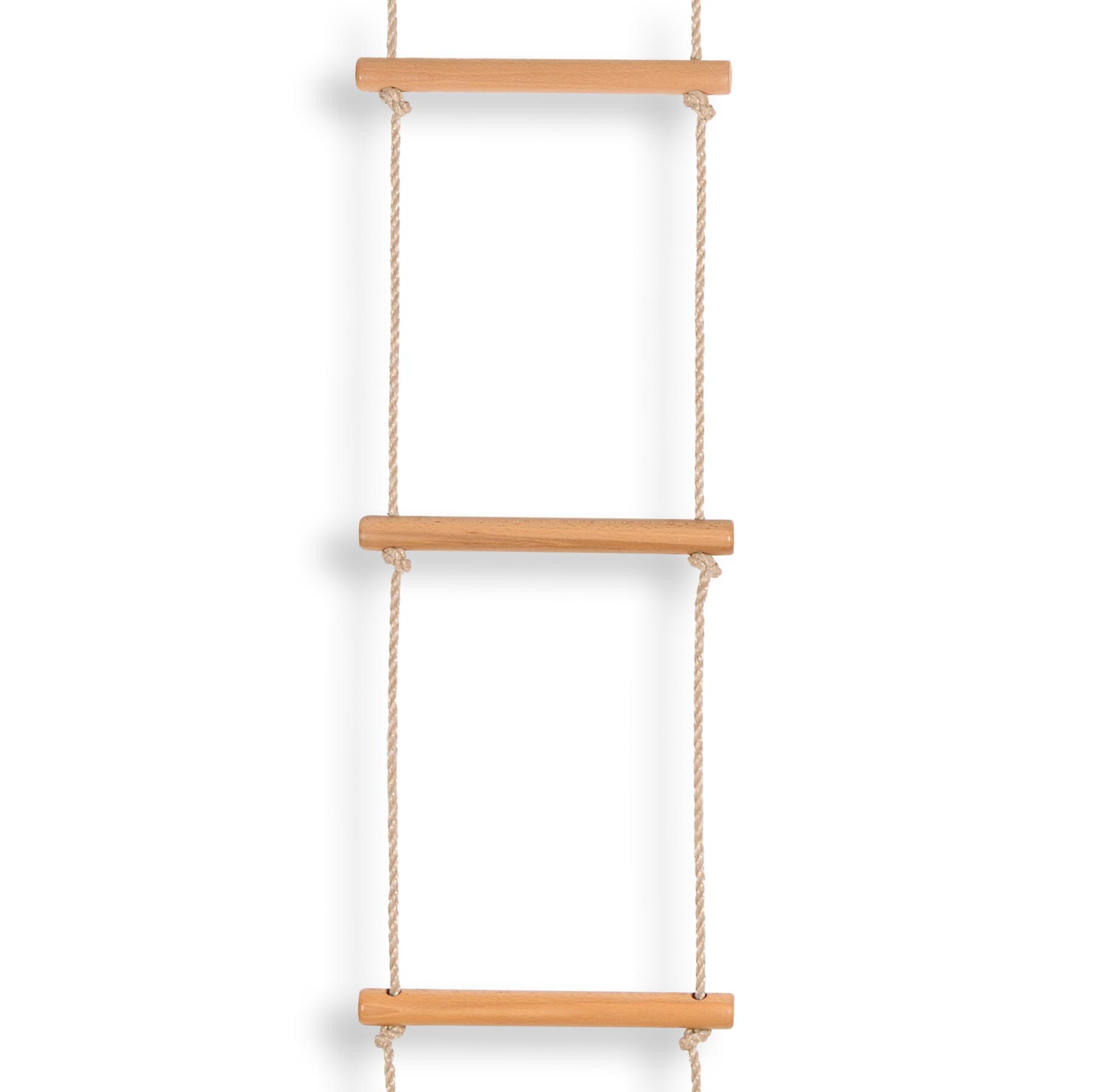 Kinderstrickleiter 2,0 m, PP beige 8 mm, 5 Sprossen