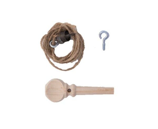 Kromski Bremsschnur mit Regelknopf und Haken natur