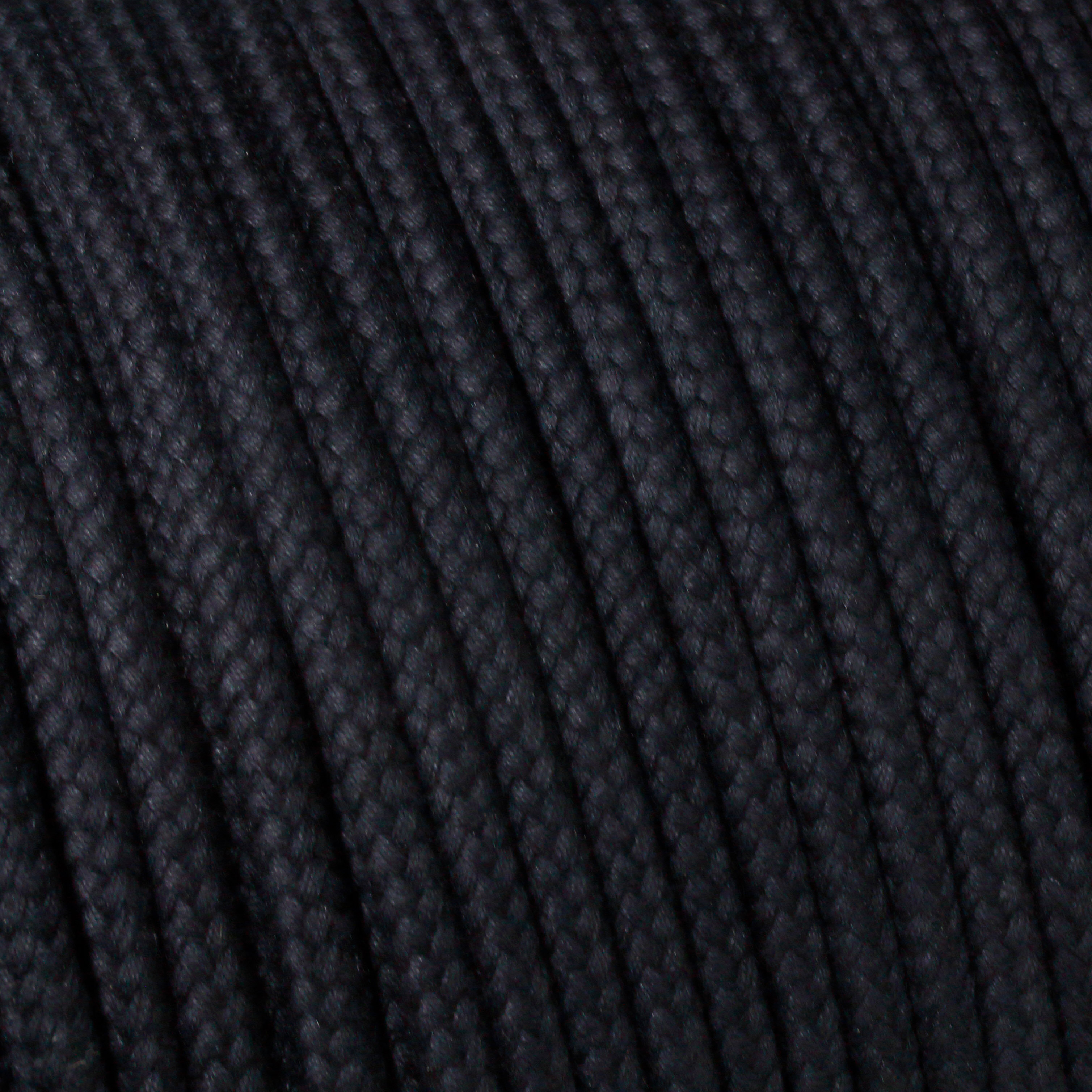 Baumwollseil fein 8 mm schwarz hohlgeflochten