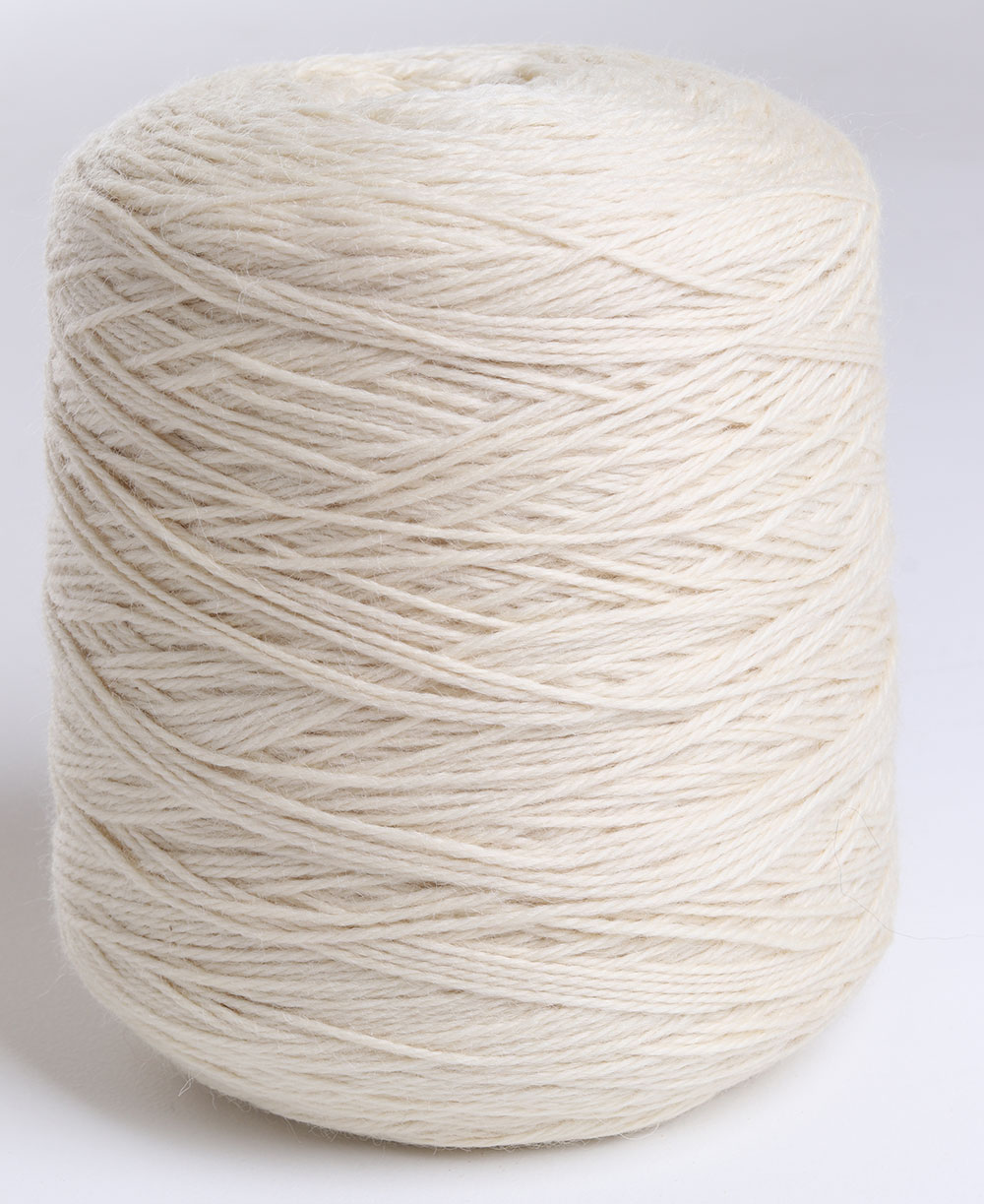 Ashford 100% NZ Wool TK 12 ply naturweiß - 1 kg Kone
