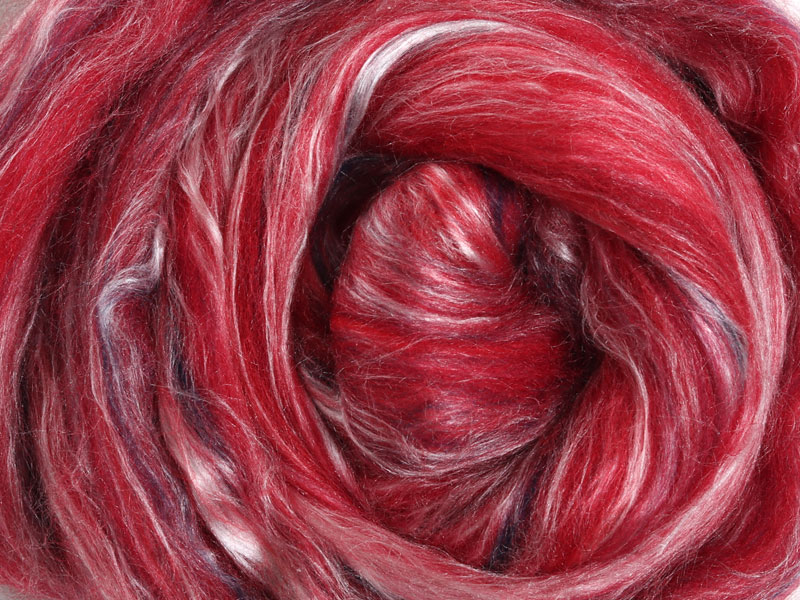 Ashford Kammzug Seide/Merino - Berries