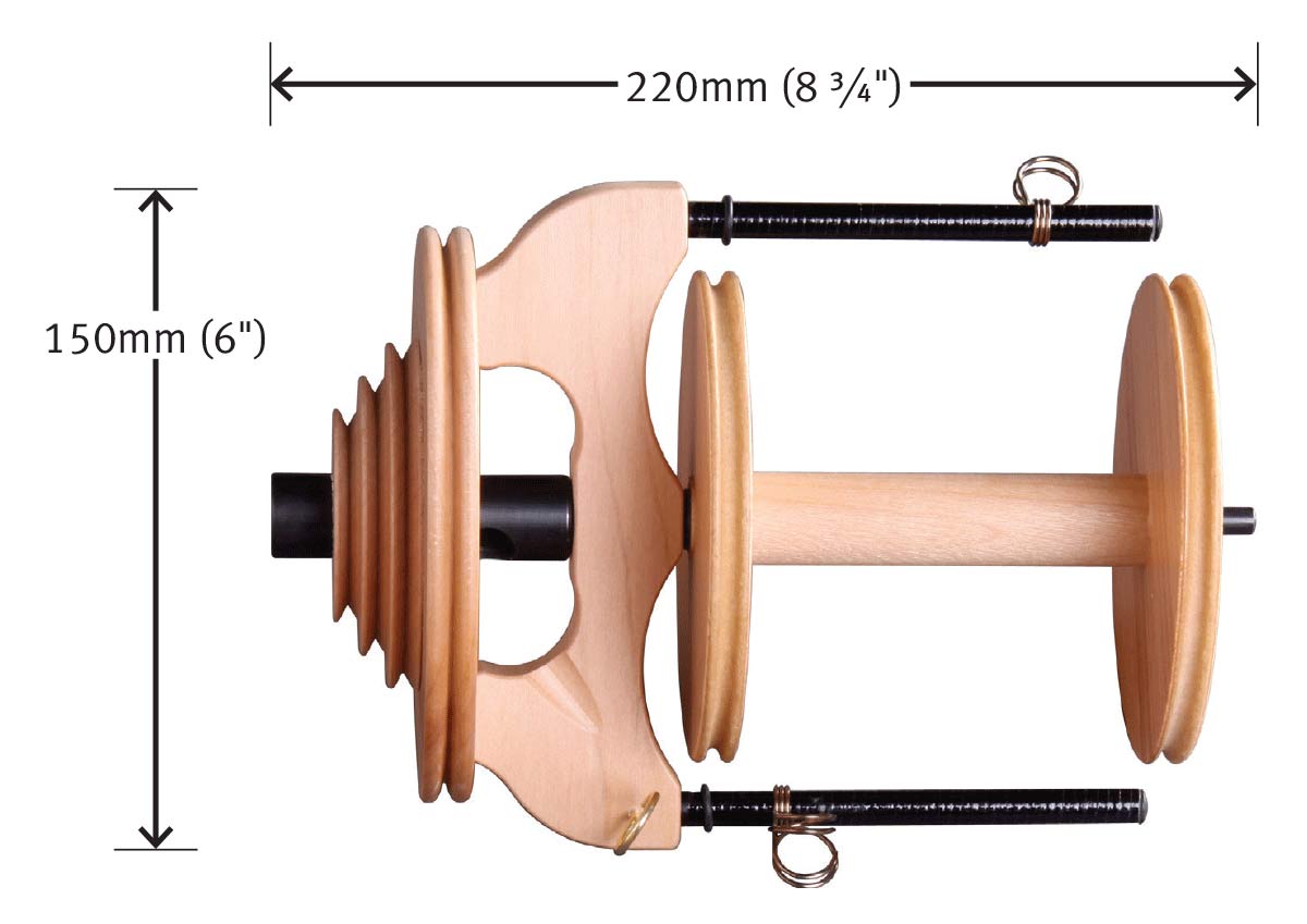 Ashford Sliding Hook Flyer Jumbo mit Spule natur