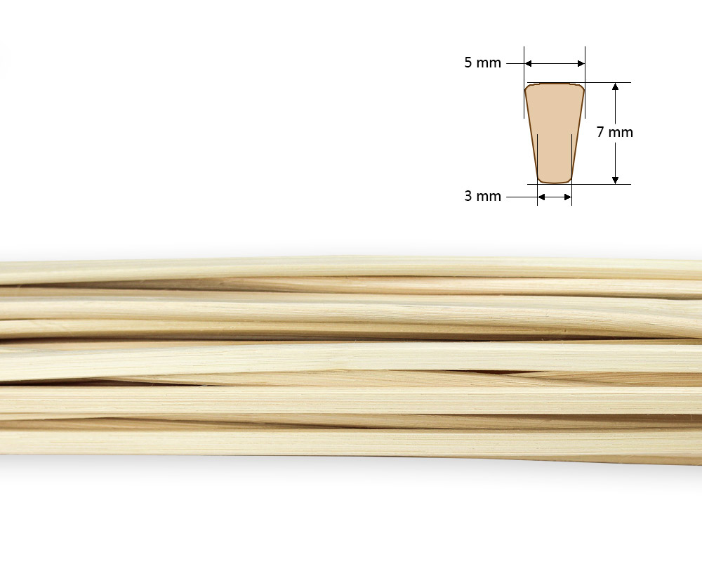 Keilpeddig natur Breite 5 mm, 1/2 kg