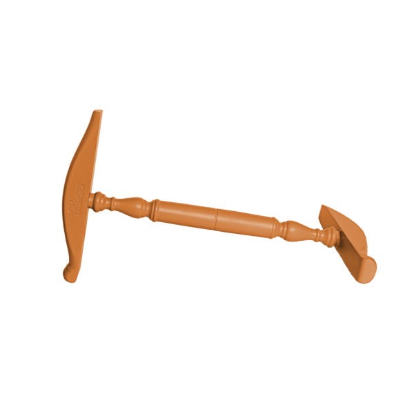 Kromski Kreuzhaspel Niddy Noddy mittel lackiert Orange
