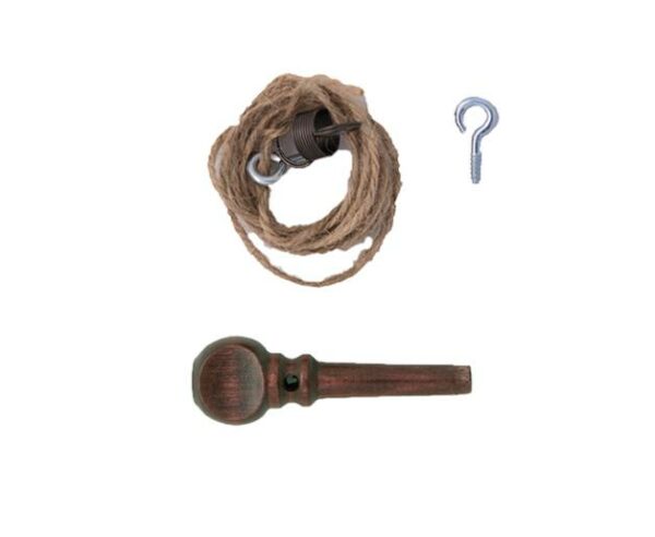 Kromski Bremsschnur mit Regelknopf und Haken Walnuss