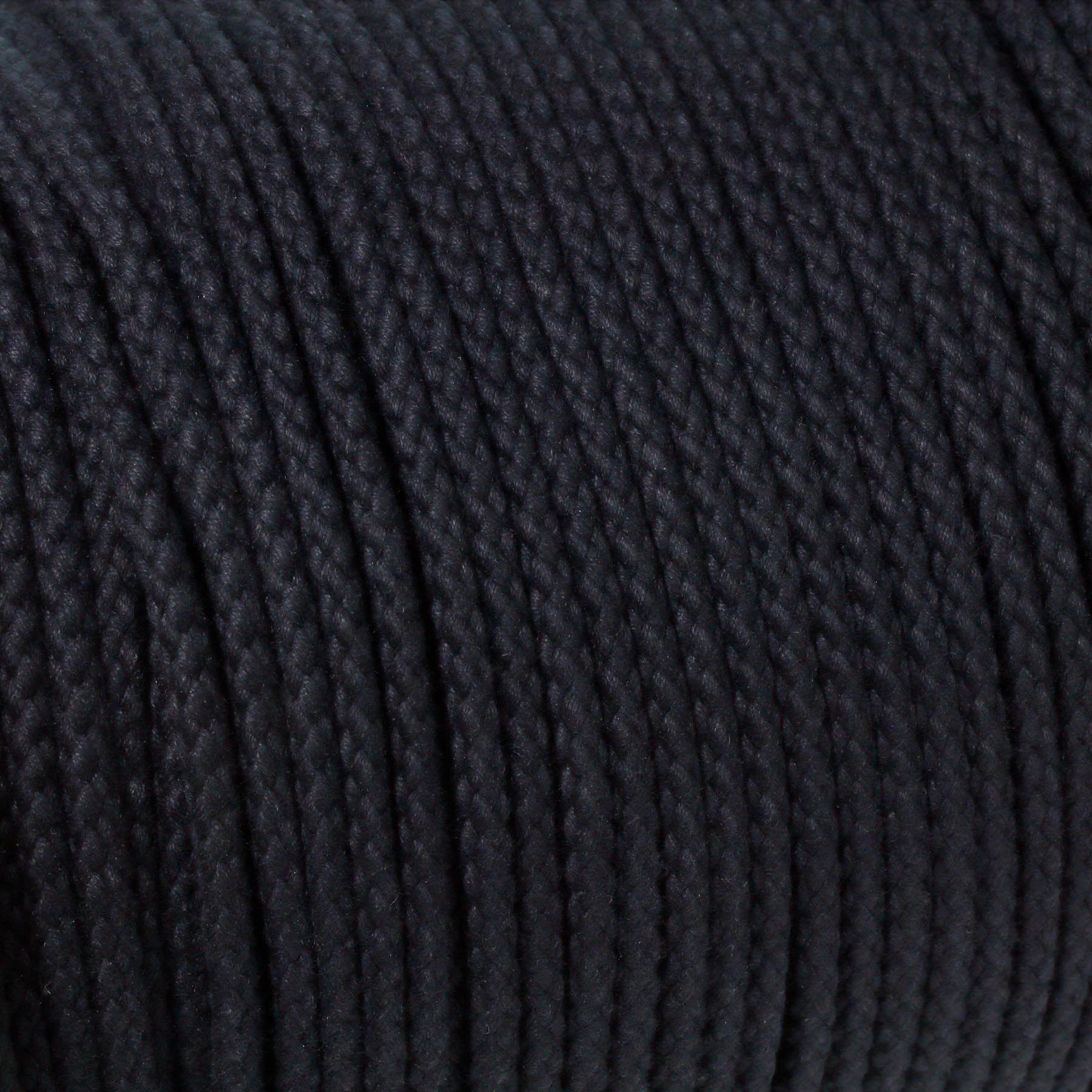 Baumwollseil hohlgeflochten 10 mm schwarz