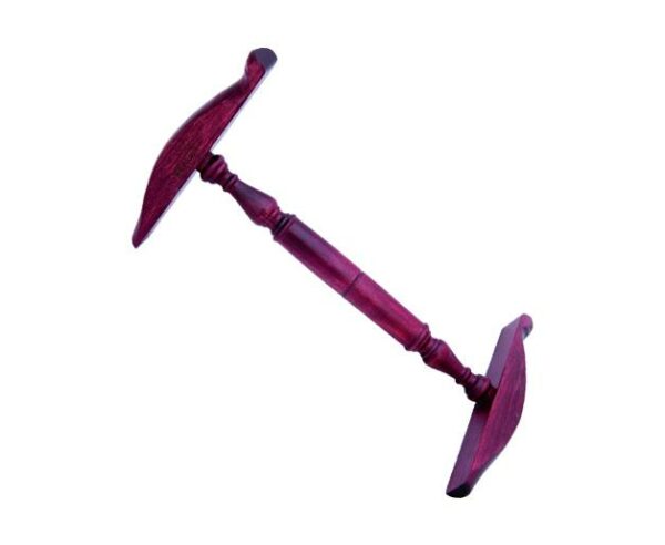 Kromski Kreuzhaspel Niddy Noddy mittel lackiert Mahagoni